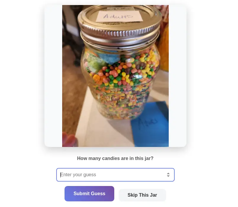 Guessing Jars Game